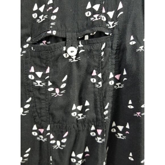 Maeve Cat Print Button Shirt Size 4 - Picture 4 of 7